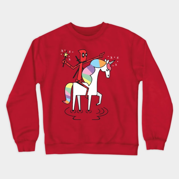 Pool & unicorn Crewneck Sweatshirt by Alien cat